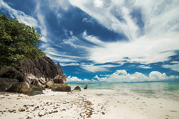 Image showing Praslin beach Seychelles