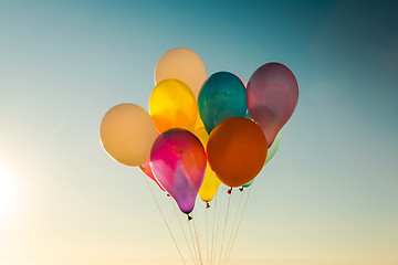 Image showing Balloons flywing