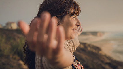 Image showing Enjoying the nature