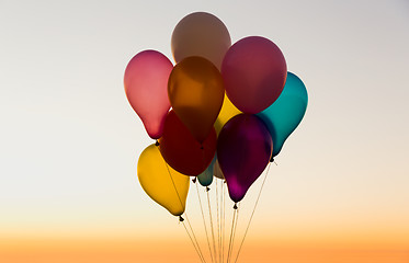 Image showing Balloons flywing