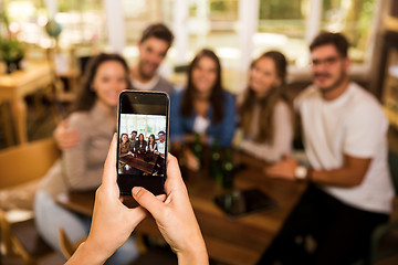 Image showing Friends taking photos 