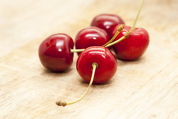 Image showing red cherry closeup