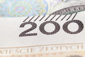 Image showing Polish Zloty closeup