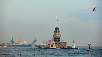 Image showing The Maidens Tower. Istanbul, Turkey