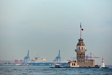 Image showing The Maidens Tower. Istanbul, Turkey