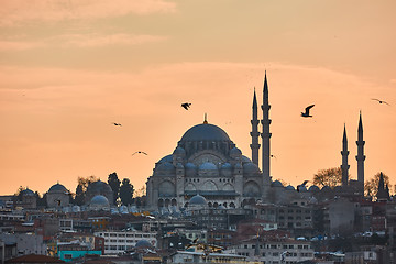 Image showing The beautiful Suleymaniye Camii Istanbul, Turkey.