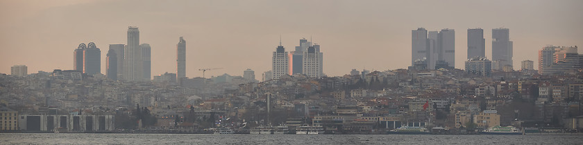 Image showing Besiktas coastline, the European side of Istanbul.