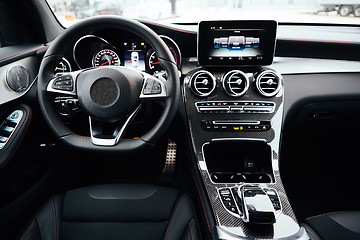 Image showing Modern european car interior