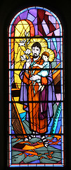 Image showing Saint Joseph holding baby Jesus