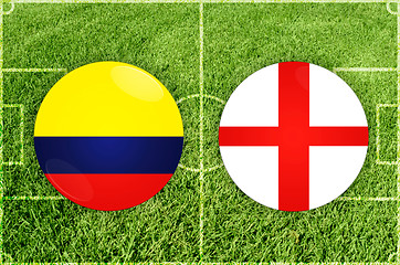Image showing Colombia vs England football match