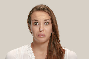 Image showing Annoyed young woman feeling frustrated with something. Human facial expressions, emotions and feelings.