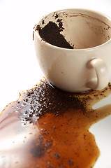 Image showing Spilled coffee