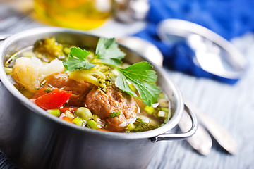 Image showing soup with vegetables