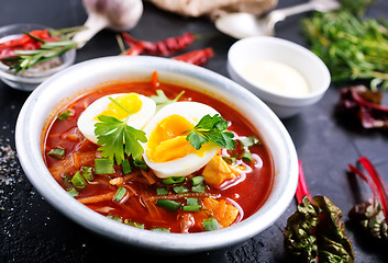 Image showing beet soup