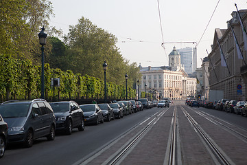 Image showing Traffic in the Brussel streets