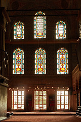 Image showing Interior view from the Blue Mosque,