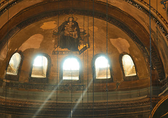 Image showing The interior of Hagia Sophia, Istanbul, Turkey.