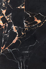 Image showing Black marble natural pattern for background