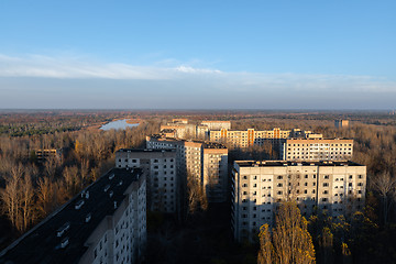 Image showing Abandoned Cityscape in Pripyat, Chernobyl Exclusion Zone 2019