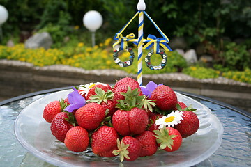 Image showing Strawberries for Midsummer evening