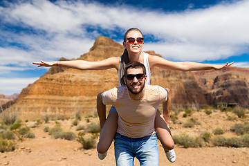 Image showing happy couple having fun in summer