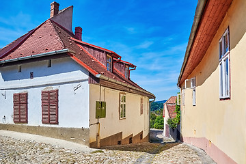 Image showing Street in Sighisoara