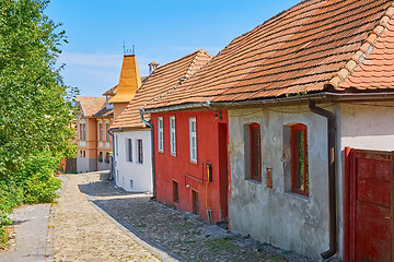 Image showing Street in Sighisoara