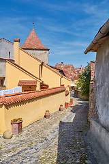 Image showing Street in Sighisoara