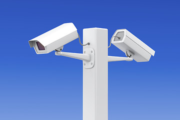 Image showing Two security cameras