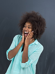 Image showing beautiful friendly African American woman