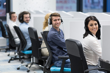 Image showing Call center operators