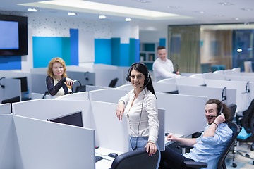 Image showing Call center operators