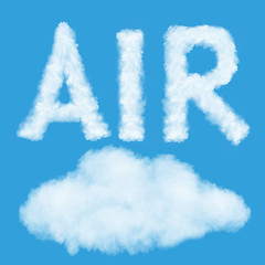 Image showing Air cloud word