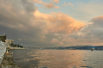 Image showing view of the quay ortakoy