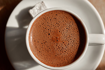 Image showing a cup of turkish coffee with foam