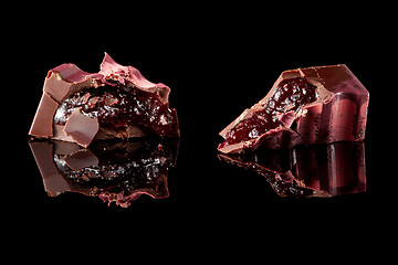 Image showing section of delicious chocolates candies