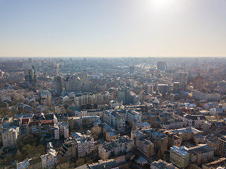 Image showing Panoramic view of Kiev on a spring sunny day