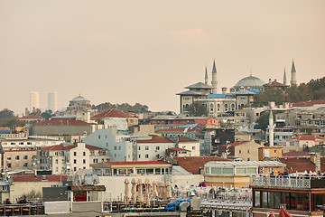 Image showing view of the city of Istanbul from a height