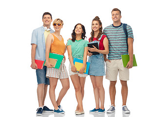 Image showing students with notebooks, books and folders