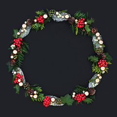 Image showing Christmas Wreath Decoration