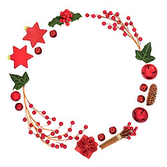 Image showing Abstract Christmas Wreath