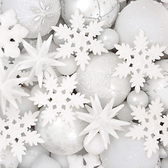 Image showing White Christmas Decorations