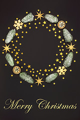 Image showing Merry Christmas Wreath 