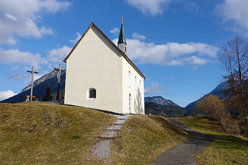 Image showing chapel near Eschenlohe Bavaria Germany