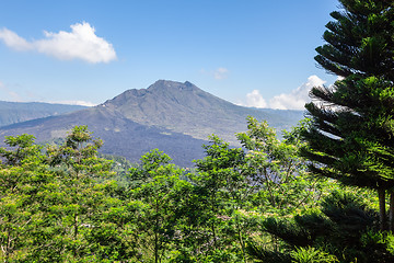 Image showing View of the cone of a volcano, Bali, Indonesia