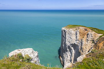 Image showing Landscape on the Normandy Coast