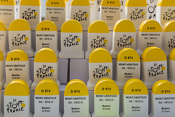 Image showing Mont Ventoux Artisanal Milestones - Souvenirs of Tour de France