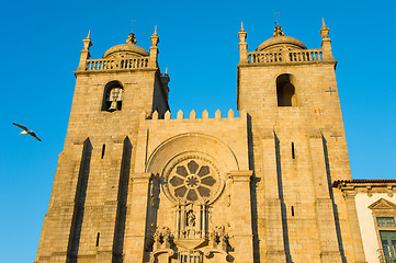 Image showing Porto Cathedral at sunset. Portugal