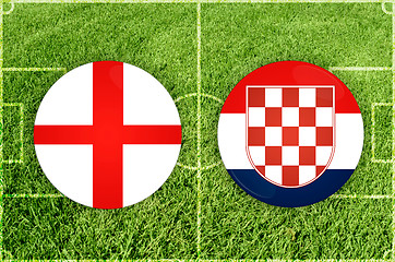 Image showing England vs Croatia football match