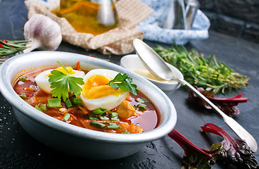 Image showing beet soup